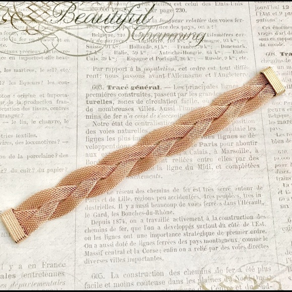 Gold-tone Braided Bracelet - Picture 2 of 2